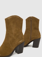 Schuh Angelo Suede Western Boots - Image 3 of 4