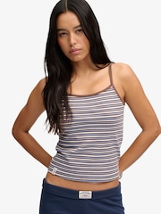 Superdry Brown Ath Ess Stripe Cami - Image 4 of 7