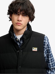 Superdry Black Non Hood Short Everest Gilet - Image 7 of 7