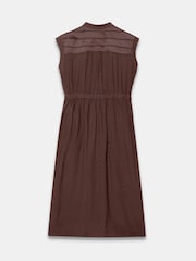 Mint Velvet Brown Utility Midi Shirt Dress - Image 8 of 8