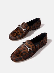 Mint Velvet Animal Print Camille Loafers - Image 2 of 4