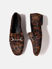 Mint Velvet Animal Print Camille Loafers - Image 3 of 4