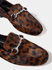 Mint Velvet Animal Print Camille Loafers - Image 4 of 4