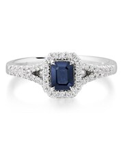 Beaverbrooks 18ct Diamond Halo Ring - Image 3 of 6