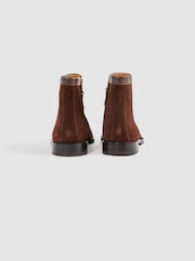Reiss Clay Wildleder-Stiefel mit Reißverschluss - Bild 4 von 5