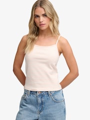 Superdry Pink Ath Ess Stripe Cami - Image 4 of 7