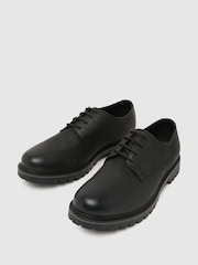 Schuh Paxon Leather Lace-Up Black Shoes - Image 1 of 4