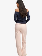 Superdry Pink Athletic Essentials Stripe Jersey Trousers - Image 3 of 6