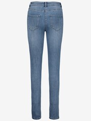 Mid Blue Denim Power Stretch Denim Leggings - Image 3 of 4