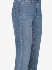 Mid Blue Denim Power Stretch Denim Leggings - Image 4 of 4