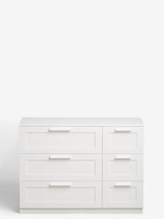 White Flynn 6 Drawer Chest of Drawers - Image 7 of 9