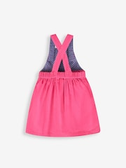 JoJo Maman Bébé Raspberry Girls' Classic Cord Dress & Stripe Top Set - Image 3 of 5