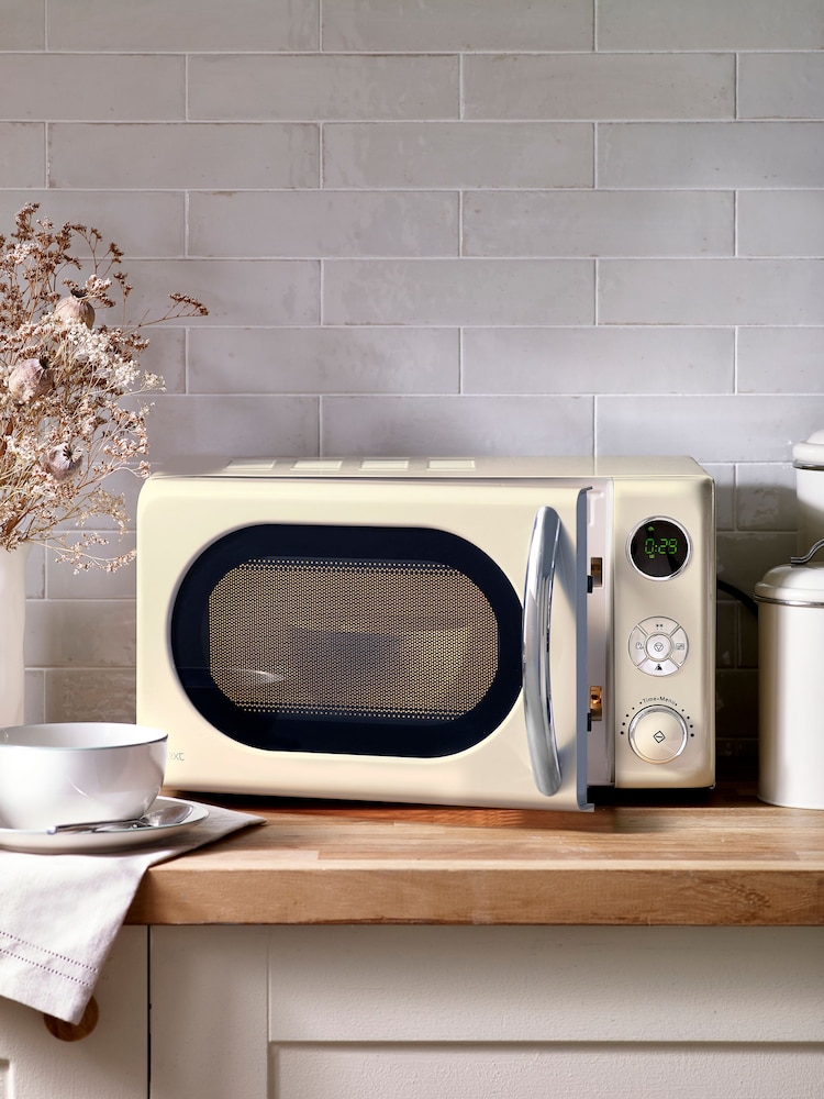 Cream Digital 800W 20L Microwave - Image 1 of 2