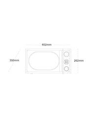 Cream Digital 800W 20L Microwave - Image 4 of 5