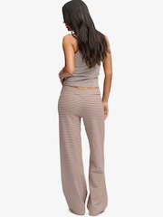 Superdry Brown Athletic Essentials Stripe Jersey Trousers - Image 3 of 7