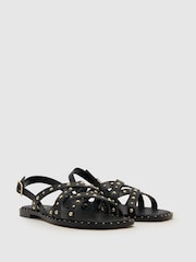 Schuh Thelma Studded Suede Sandals - Image 2 of 4