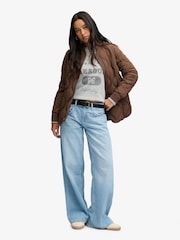 Superdry Brown Short Quilted Liner Jacket - Image 5 of 6