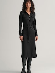 GANT Polo Jersey Black Dress - Image 1 of 5