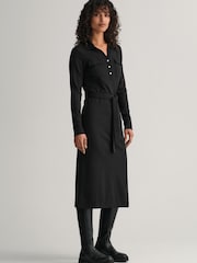GANT Polo Jersey Black Dress - Image 3 of 5