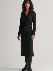 GANT Polo Jersey Black Dress - Image 4 of 5