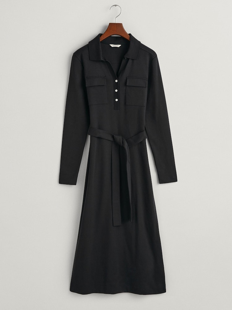 GANT Polo Jersey Black Dress - Image 5 of 5