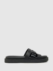 Schuh Timmy Croc Effect Footbed Sandals - Image 1 of 4