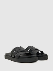 Schuh Timmy Croc Effect Footbed Sandals - Image 2 of 4
