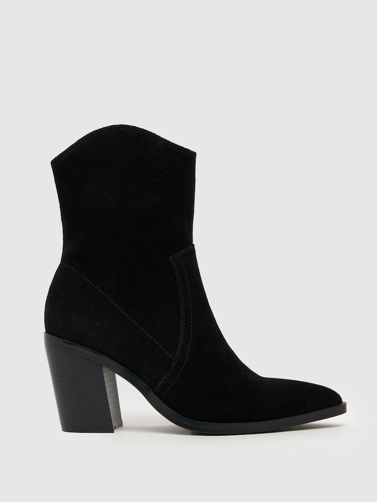 Schuh Angelo Suede Western Boots - Image 1 of 4