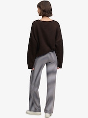 Superdry Blue/Brown Stripe Athletic Essentials Fold Over Joggers - Image 2 of 7