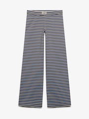 Superdry Blue/Brown Stripe Athletic Essentials Fold Over Joggers - Image 6 of 7