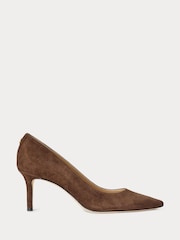 rjava - Lauren Ralph Lauren Camel Lanette Suede salonarji in čevlji z visoko peto - Slika 2 iz 4