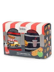 Bleu - Totes Tosties Kids Original Chaussons Chaussettes 2 Lot - Image 2 de 5