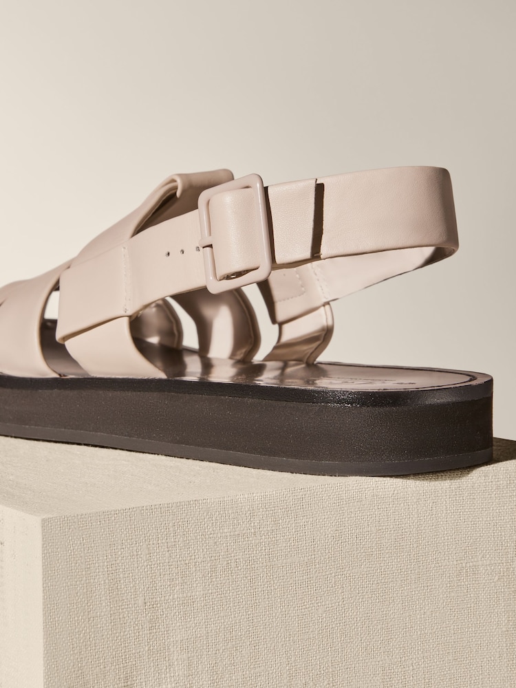 Bone Cream Premium Leather Fisherman Sandals - Image 5 of 5