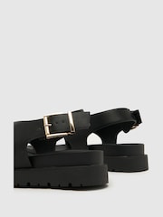 Schwarz - Schuh Thora Sandalen mit Zehenschlaufe - Bild 4 von 4