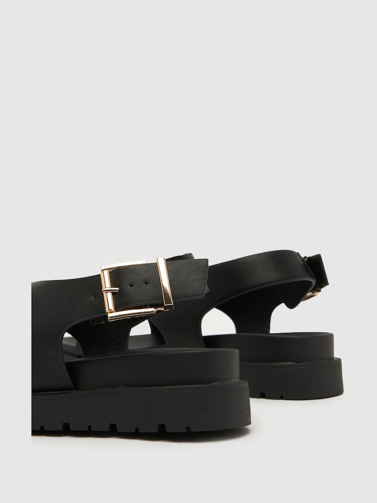Schwarz - Schuh Thora Sandalen mit Zehenschlaufe - Bild 4 von 4