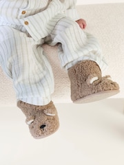 Totes Natural Toddlers Bear Bootie Slippers - Image 1 of 5