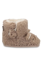 Totes Natural Toddlers Bear Bootie Slippers - Image 3 of 5