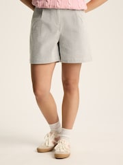 Joules Belmont Navy & White Seersucker Striped Shorts - Image 1 of 6