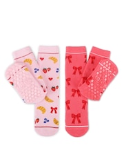 Rose - Totes Tosties Kids Original Chaussons Chaussettes 2 Lot - Image 3 de 5