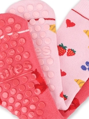 Rose - Totes Tosties Kids Original Chaussons Chaussettes 2 Lot - Image 4 de 5