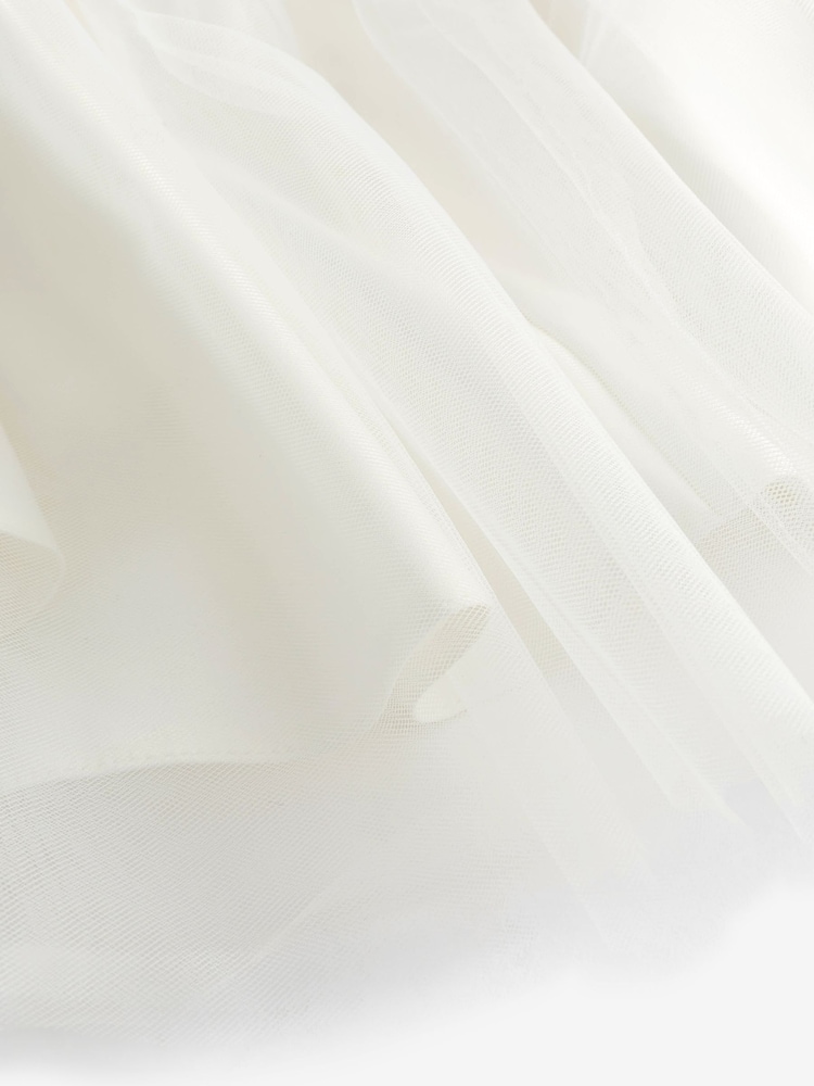 Ivory Cream Flower Girl Bow Dress (3mths-16yrs) - Image 7 of 8