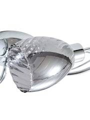 BHS Chrome Veria Tangle Flush 3 Light Flush Ceiling Light - Image 4 of 4