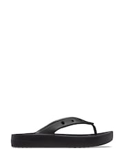 Crocs Black Classic Platform Flip Flops - Image 1 of 1