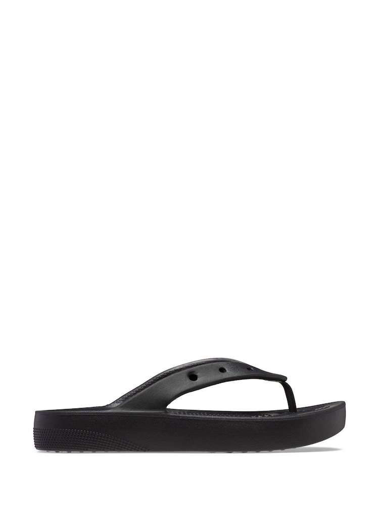 Crocs Black Classic Platform Flip Flops - Image 1 of 1