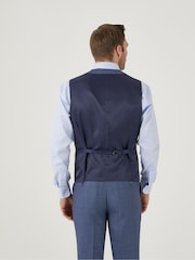 Skopes Blue Watson Wool Blend Tailored Fit Suit Waistcoat - Image 2 of 4