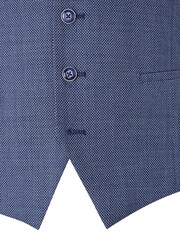 Skopes Blue Watson Wool Blend Tailored Fit Suit Waistcoat - Image 4 of 4