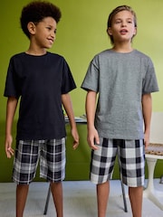Enobarvni - karirast; s karirastim vzorcem Tkana pižama 2 Pack (1.5-16yrs) - Slika 1 iz 9