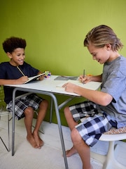 Enobarvni - karirast; s karirastim vzorcem Tkana pižama 2 Pack (1.5-16yrs) - Slika 2 iz 9
