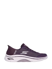 Skechers Purple Go Walk Arch Fit 2.0 Valencia Slip In Trainers - Image 2 of 5