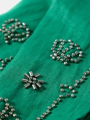 Mint Velvet Linen Embellished Neck Scarf - 圖片 3/3